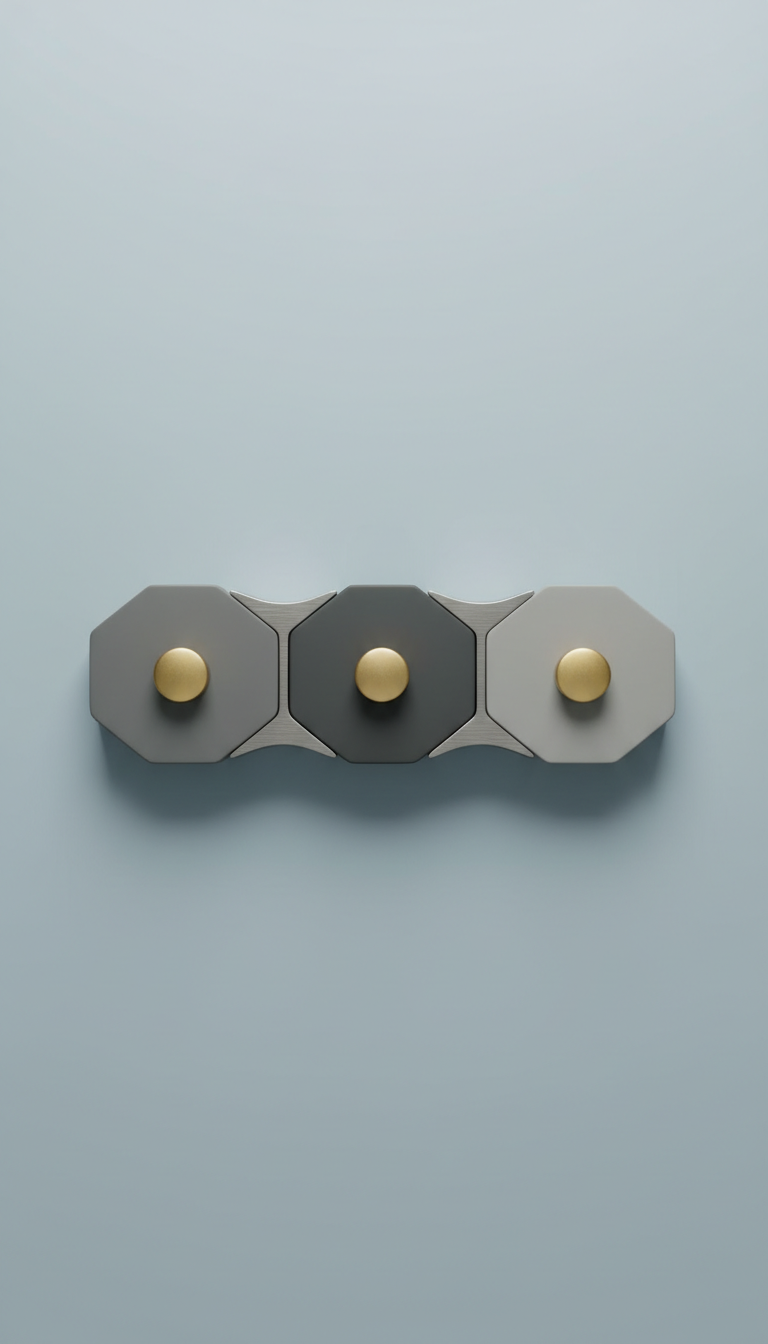 Modular Wall Hook Set Matte Black